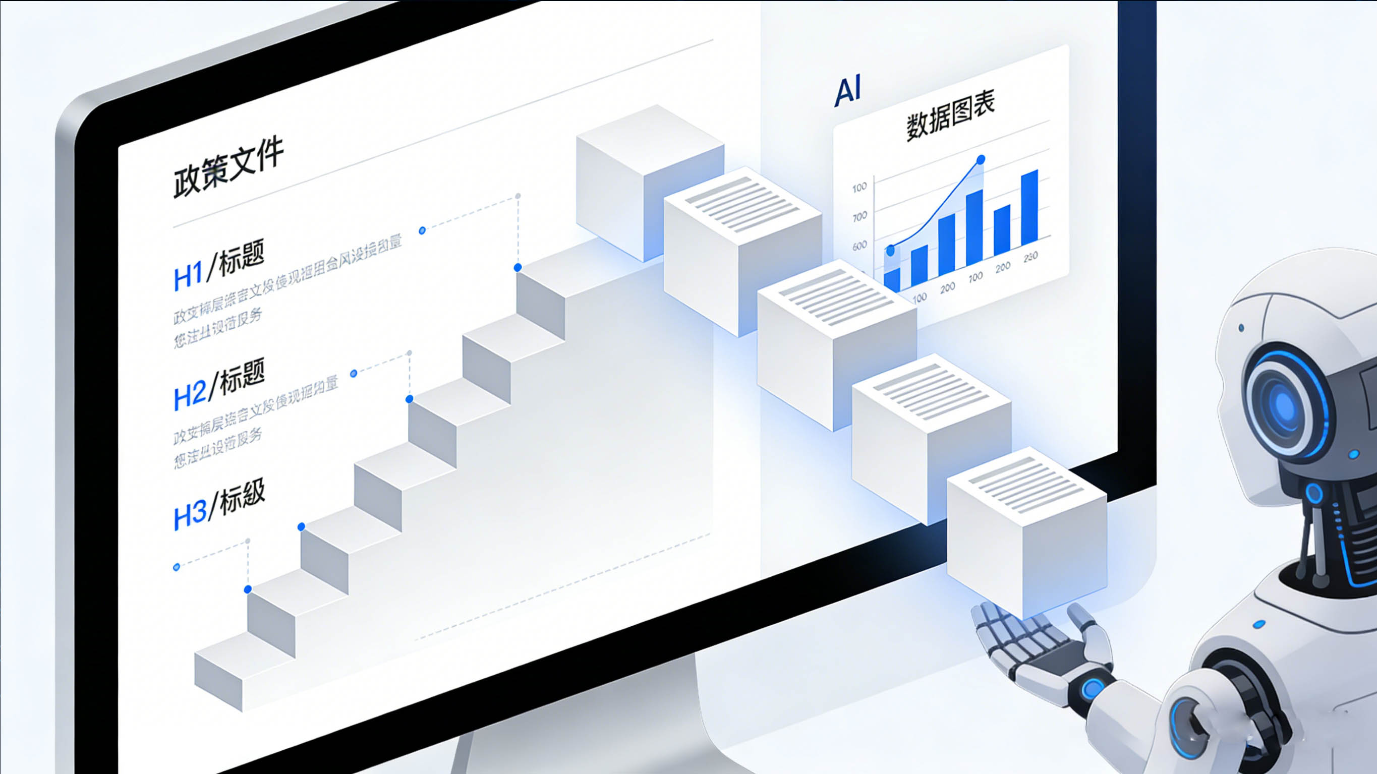 结构化合规内容与百度收录、AI 引用双重标准示意图