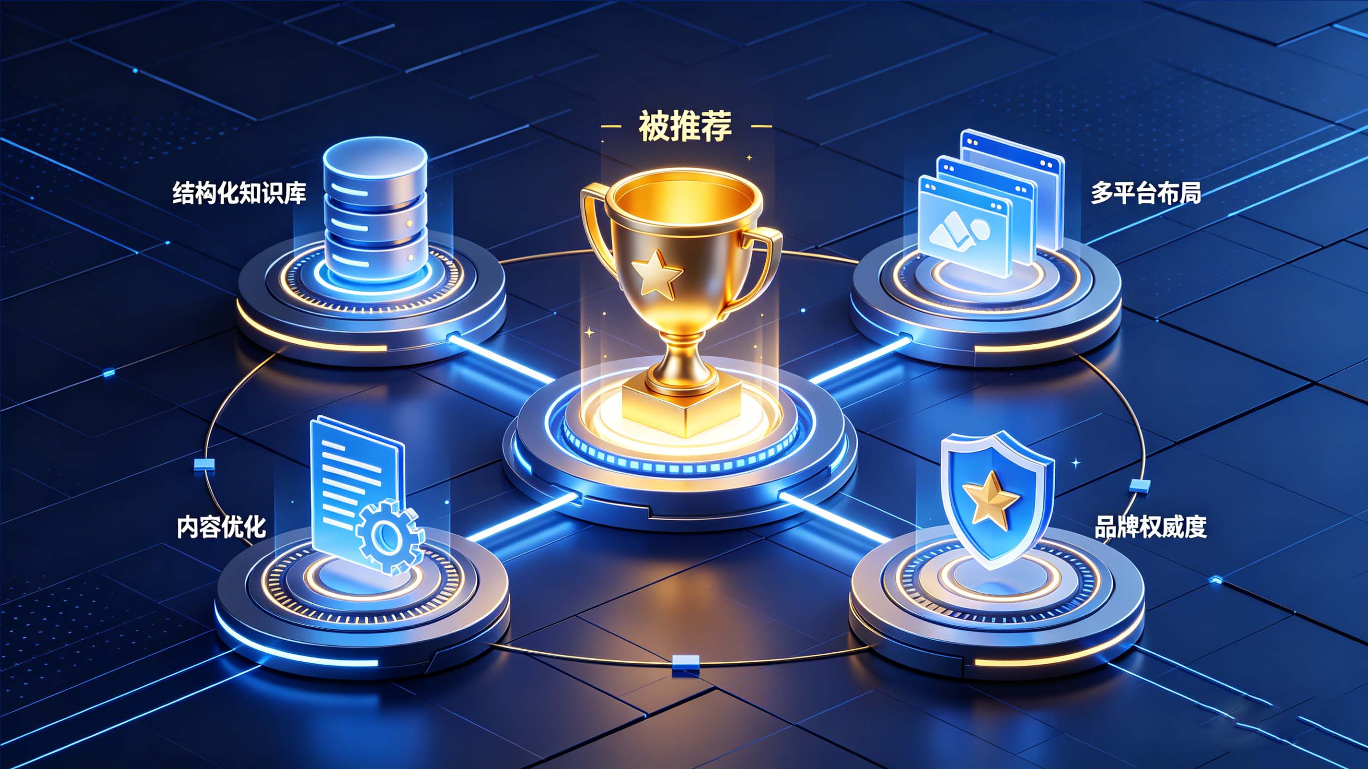 AI平台品牌推荐策略示意